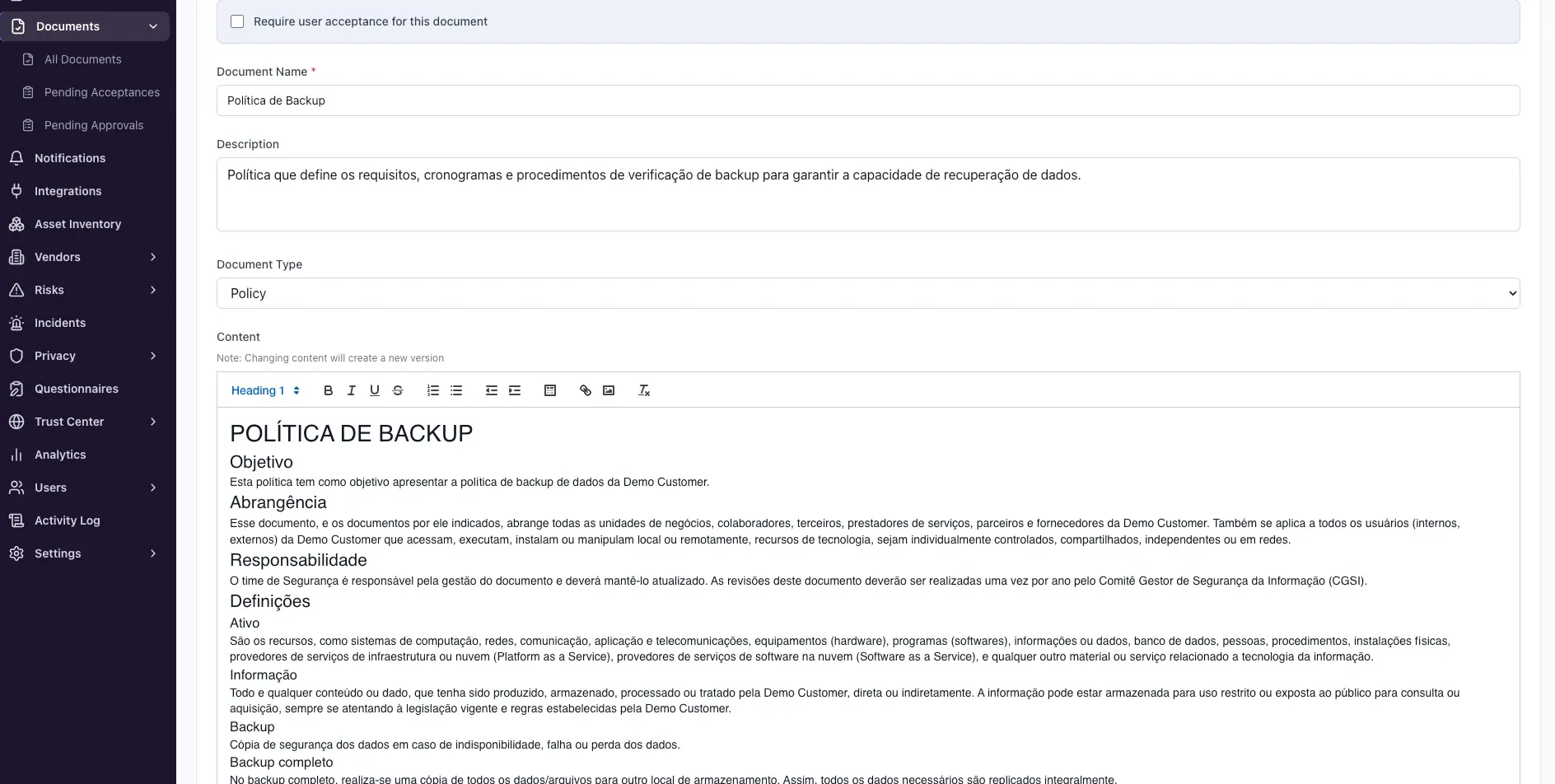 Plataforma – Como trocar o idioma (pt / en / es)