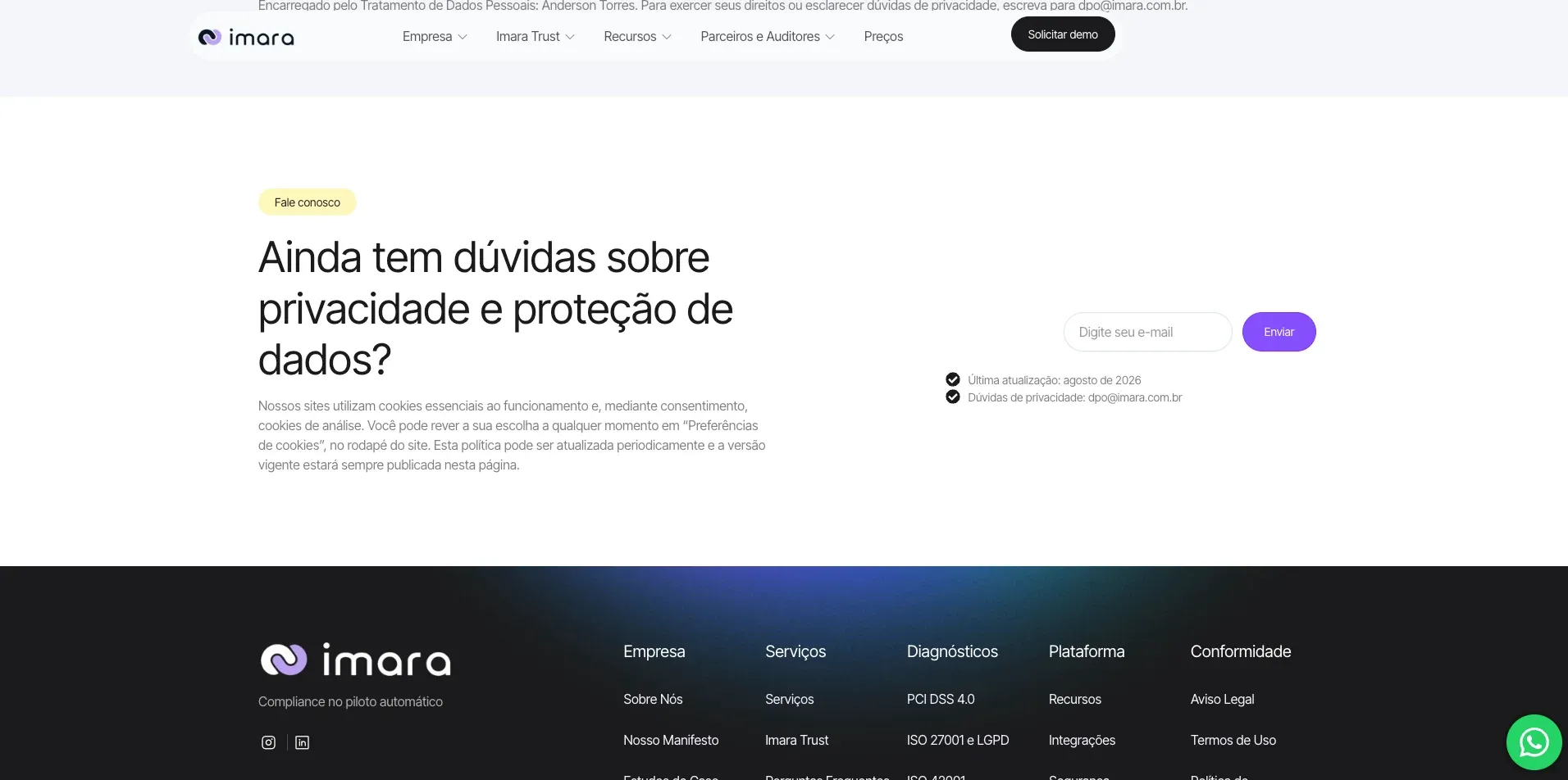 Privacidade – Guia para o titular: como abrir e acompanhar um pedido