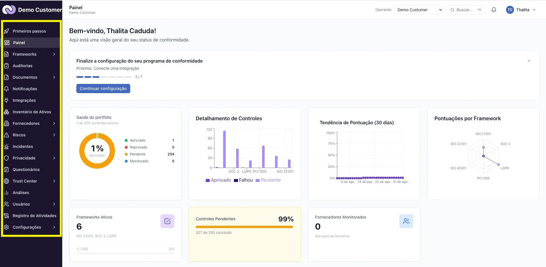 Plataforma – Como navegar: menu lateral, grupos e busca