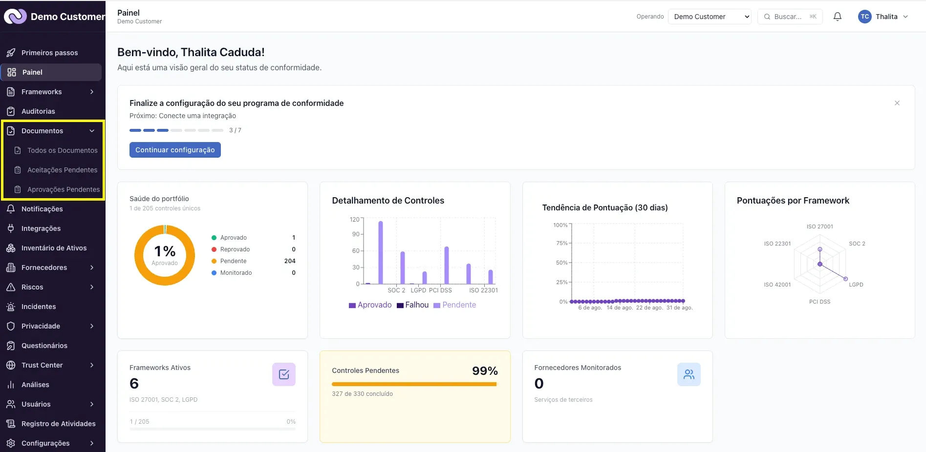 Plataforma – Como navegar: menu lateral, grupos e busca