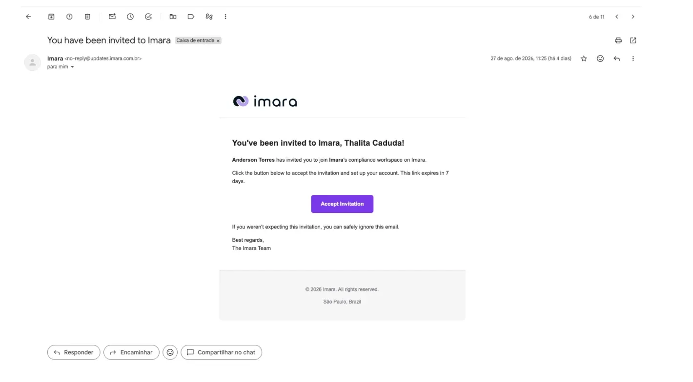 Member Hub – Aceitar uma política pelo link do e-mail (sem login)