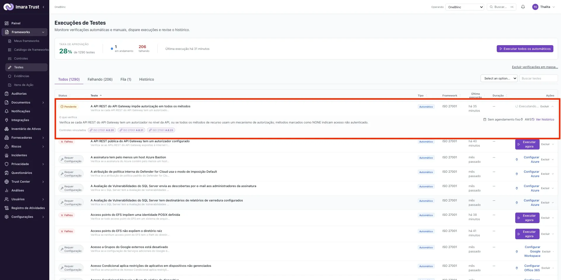 Integrações – Diagnóstico: integração conectada mas sem dados