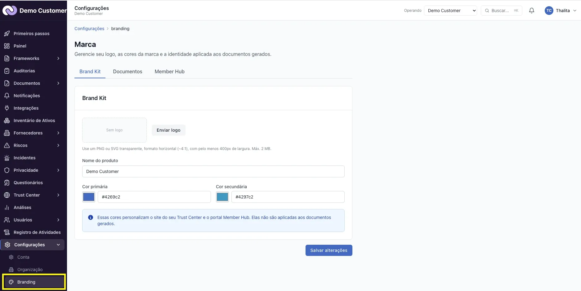 Primeiros Passos – Etapa 7: aplicar a identidade visual da empresa