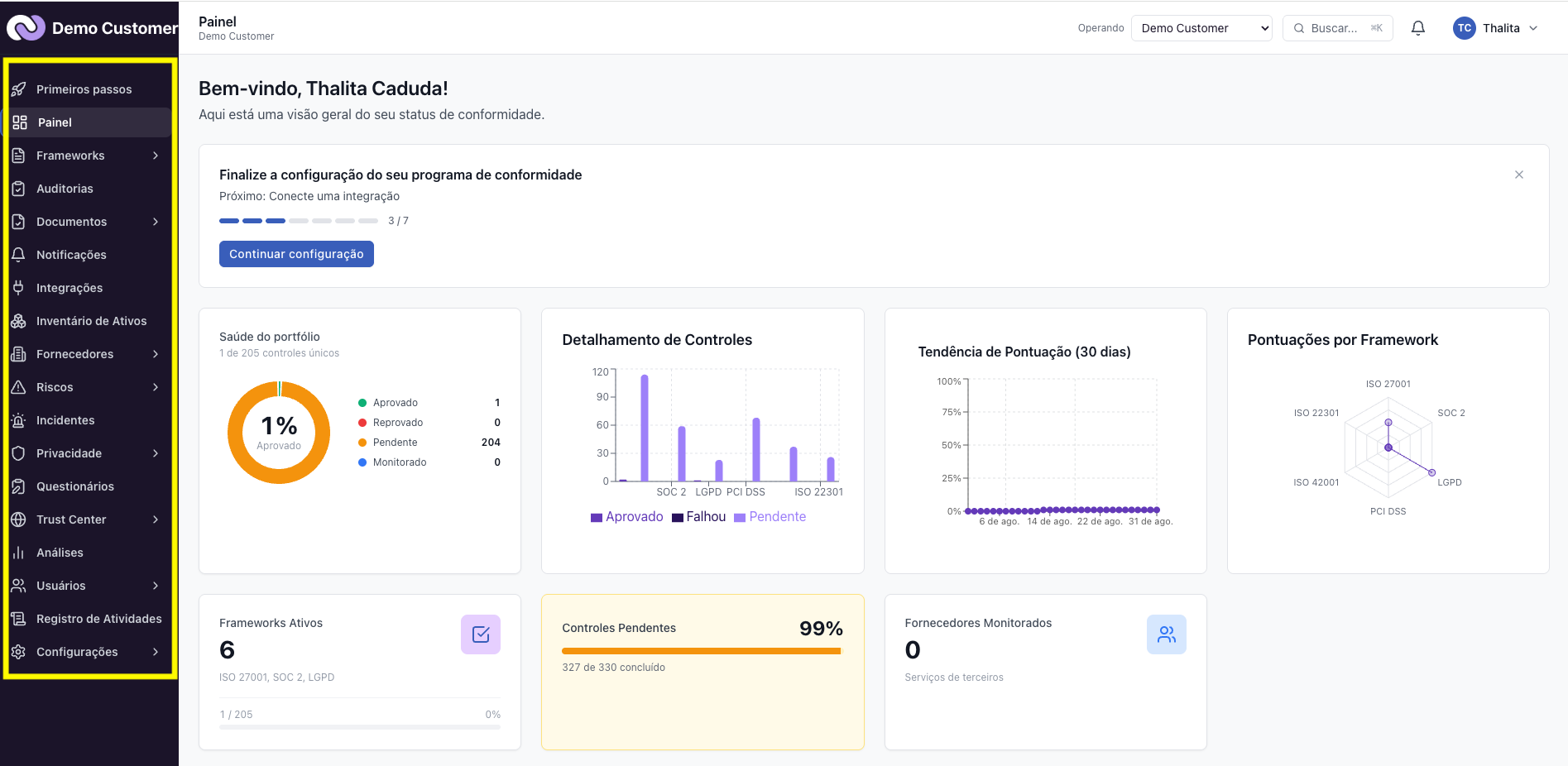 Plataforma – Como navegar: menu lateral, grupos e busca