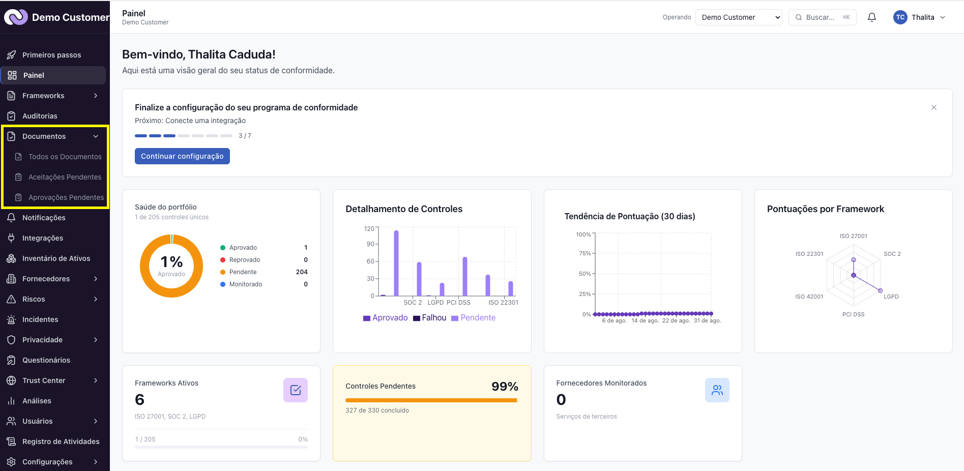 Plataforma – Como navegar: menu lateral, grupos e busca
