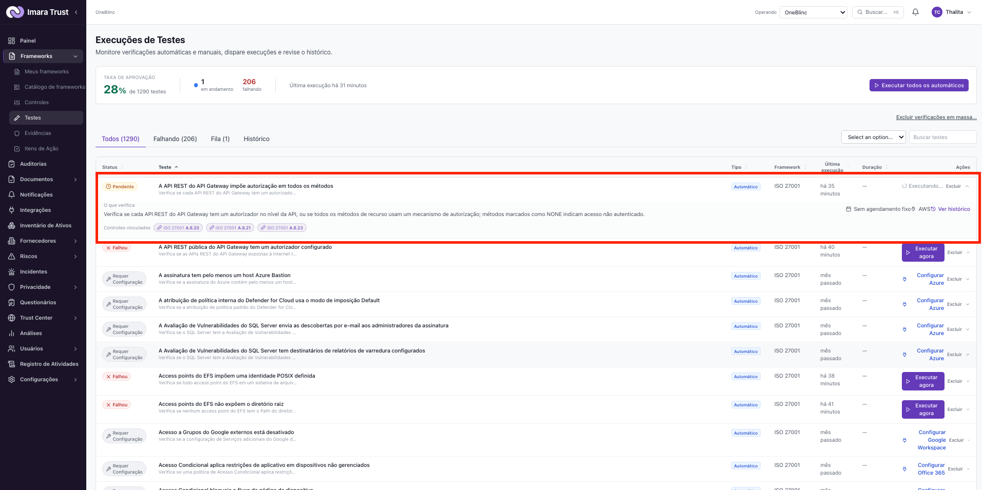 Integrações – Diagnóstico: integração conectada mas sem dados