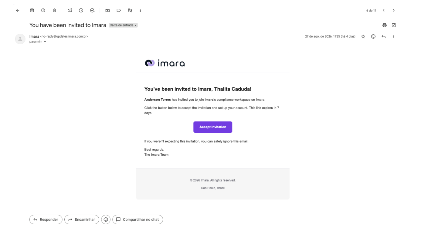 Member Hub – Aceitar uma política pelo link do e-mail (sem login)