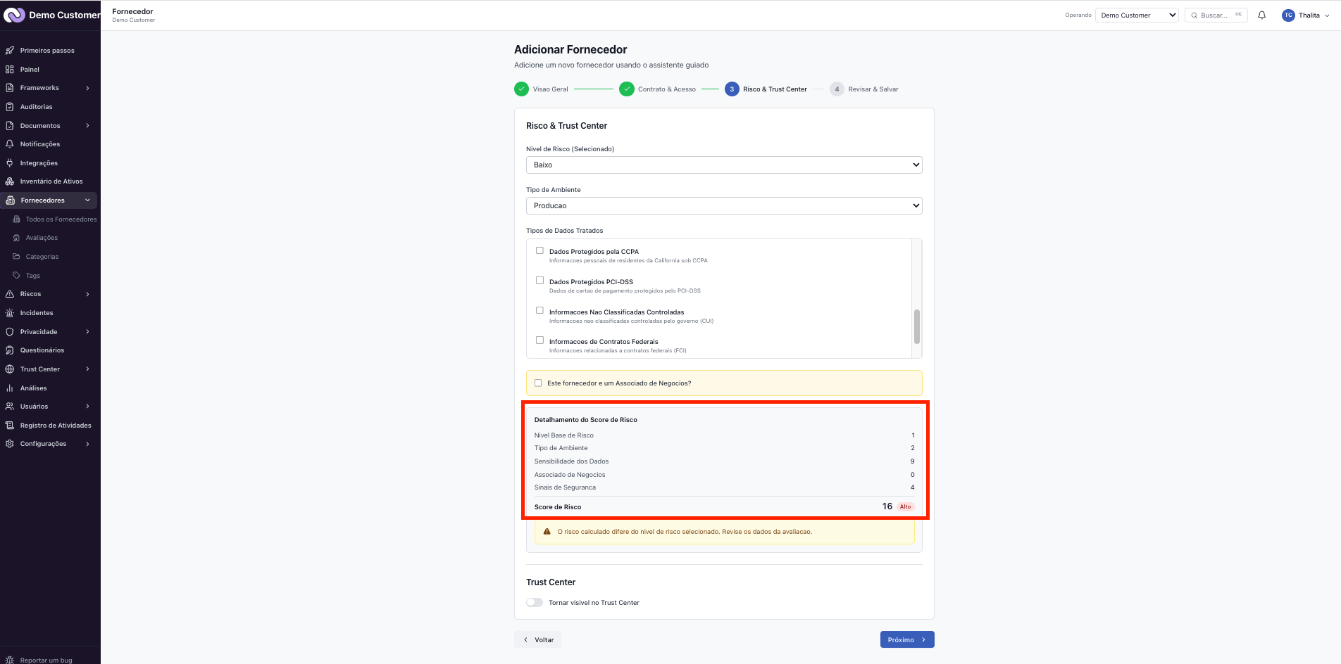 Fornecedores – Cadastro: criar, editar e categorizar