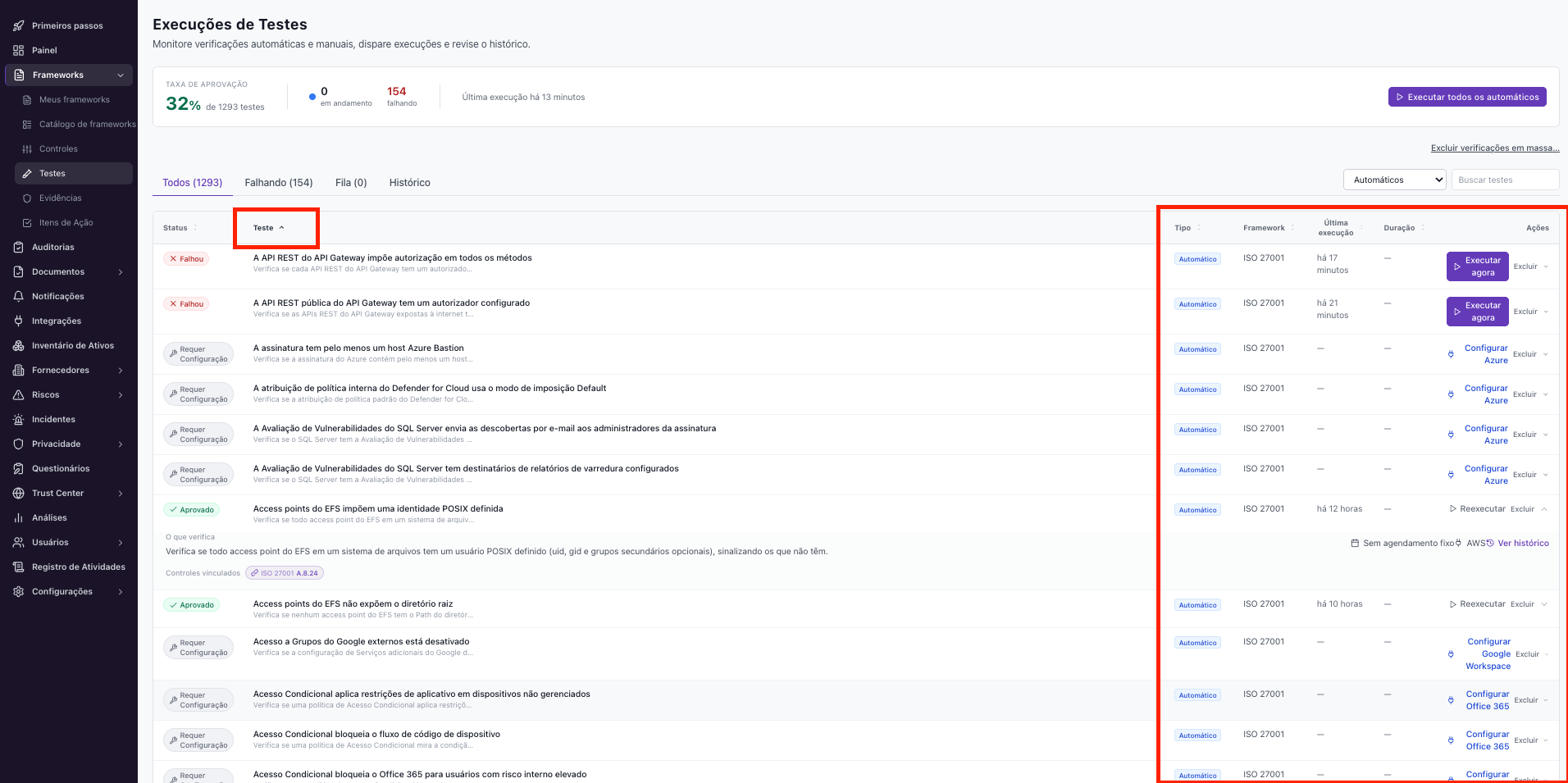 Integrações – Diagnóstico: integração conectada mas sem dados